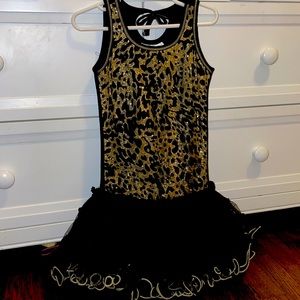 EUC black and gold Ooh La La Couture Dress